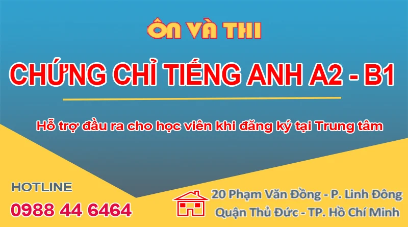 Chứng chỉ Tiếng Anh A2 B1 khung tham chiếu Châu âu