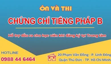 Chứng chỉ Tiếng Pháp B Quốc gia