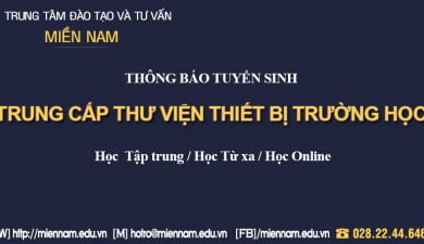Trung cấp Thư viện Thiết bị trường học năm 2019
