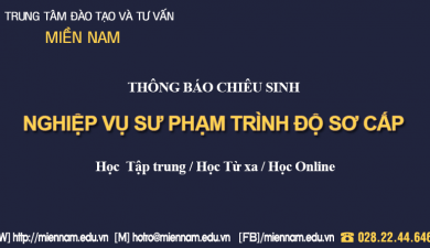 Nghiệp vụ Sư phạm trình độ Sơ cấp