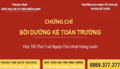 Chứng chỉ Bồi dưỡng Kế toán trưởng tại TPHCM