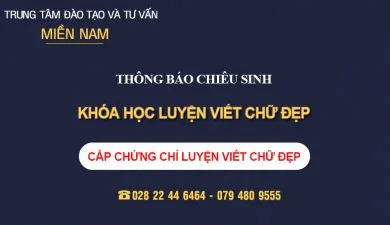 Luyện Viết chữ đẹp MIENNAM Education