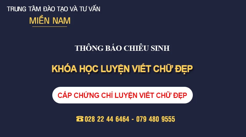 Luyện Viết chữ đẹp MIENNAM Education