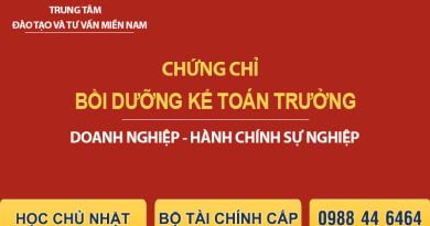 Chứng chỉ Kế toán trưởng do Bộ Tài Chính cấp