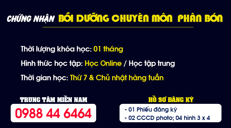 Học Bồi dưỡng chuyên môn Phân bón